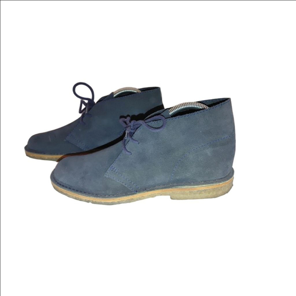 Brooks Brothers Mens Blue Suede Chukka Lace ups Size 8 - Picture 1 of 7